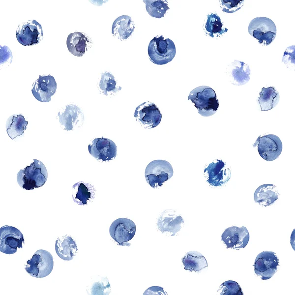 Watercolor dots seamless pattern — Stock Photo, Image