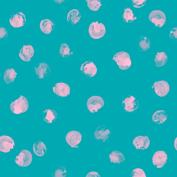 Watercolor dots seamless pattern — Stock Photo, Image