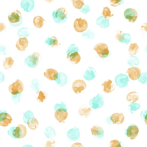 Watercolor dots seamless pattern — Stock Photo, Image