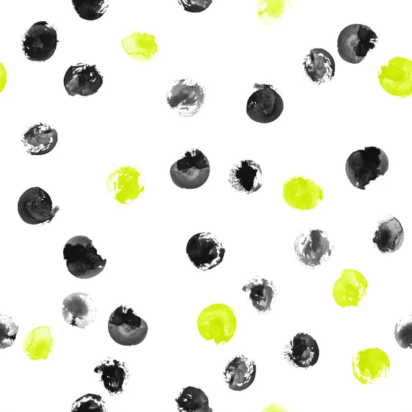 Watercolor dots seamless pattern — Stock Photo, Image