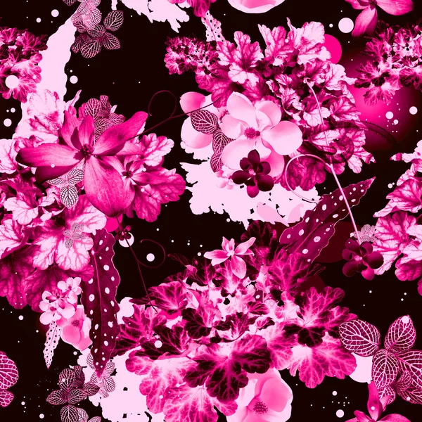 Abstract floral seamless pattern design — Stock Photo, Image