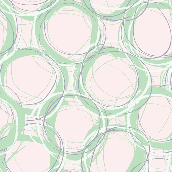 Cercles de gribouillage Modèle sans couture — Image vectorielle