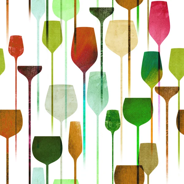 Party drinks textured seamless pattern — Stock Photo, Image
