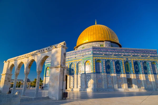 Jerozolima Izrael Czerwca 2019 Widok Zewnątrz Kopułę Skały Lub Qubbat — Zdjęcie stockowe