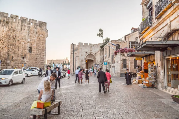 Jerusalém Israel Junho 2019 Antigas Ruas Edifícios Cidade Velha Jerusalém — Fotografia de Stock