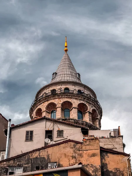 Istambul Turquia Maio 2021 Vista Torre Galata Antiga Estrutura Dos — Fotografia de Stock