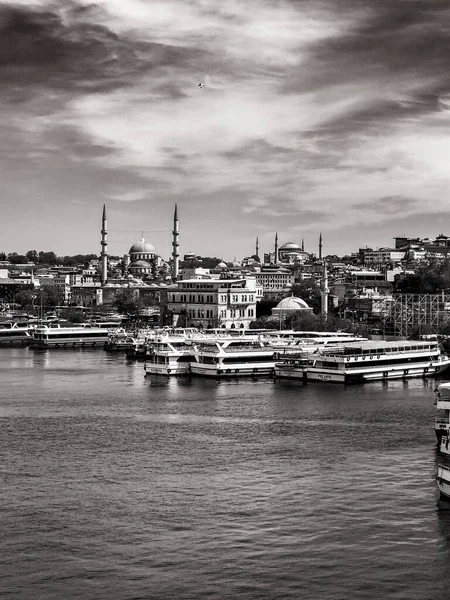 Istambul Turquia Maio 2021 Vista Istambul Pôr Sol Litoral Golden — Fotografia de Stock