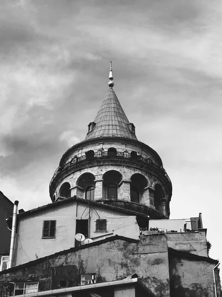 Uitzicht Galata Tower Oude Structuur Een Van Belangrijkste Bezienswaardigheden Van — Stockfoto