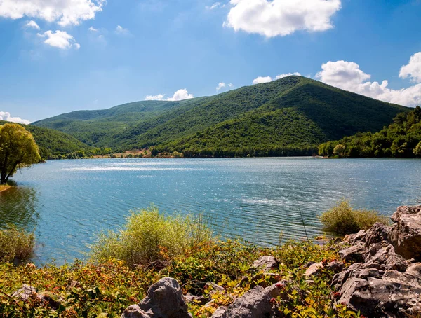 Вид Буркун Голеті Невеликого Озера Селі Буркун Туреччина — стокове фото