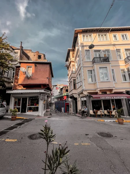 Istanbul Turkije September 2021 Zicht Vanaf Beyoglu Straten Generieke Architectuur — Stockfoto