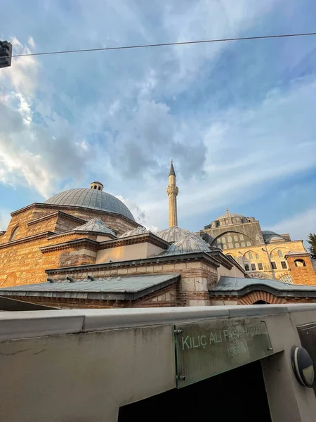 Istanbul Turkey September 2021 Domes Minarets Kilic Ali Pasha Mosque — Stock Photo, Image