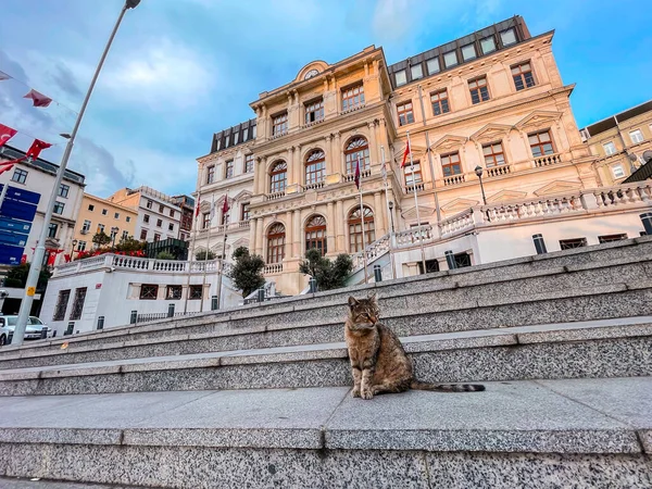 Istanbul Turecko Září 2021 Pohled Ulic Beyoglu Nejpopulárnější Architektura Istanbulu — Stock fotografie