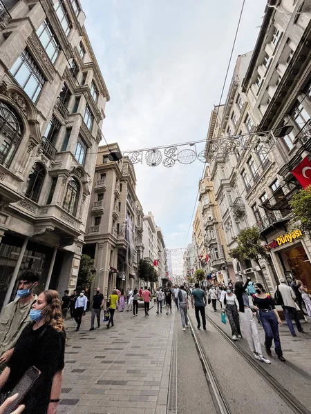 Estambul Turquía Septiembre 2021 Vista Desde Las Calles Beyoglu Arquitectura — Foto de Stock