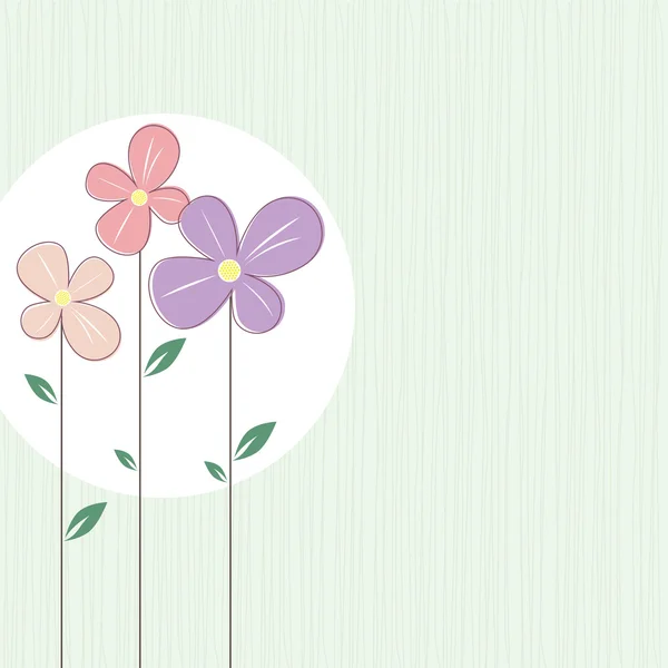 Aranyos tavaszi virágok — Stock Vector