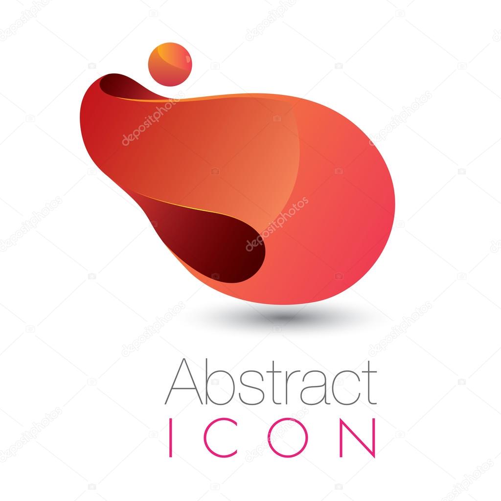 Abstract and glossy 3D looking futuristic infinity icon