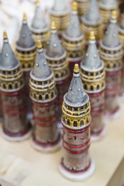 Galata Tower figurines — Stock Photo, Image