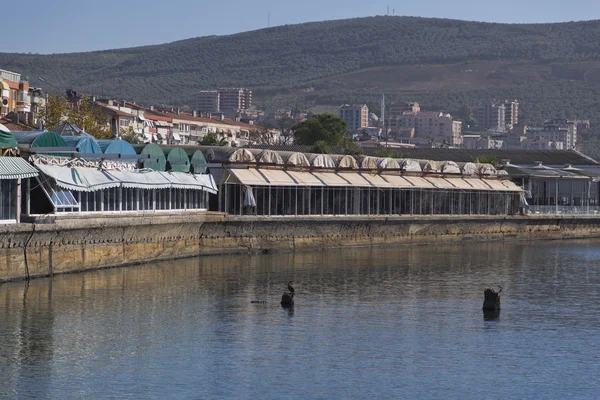 Рибне господарство в місті Gemlik — стокове фото