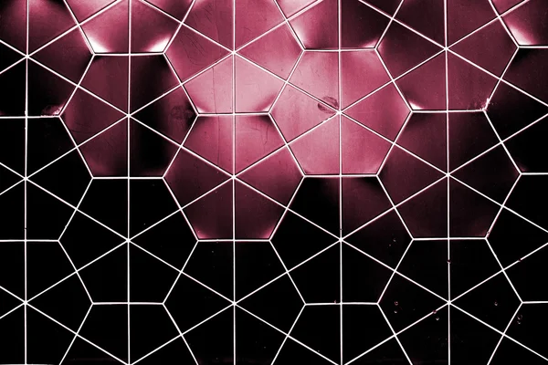 Parede cerâmica hexagonal — Fotografia de Stock