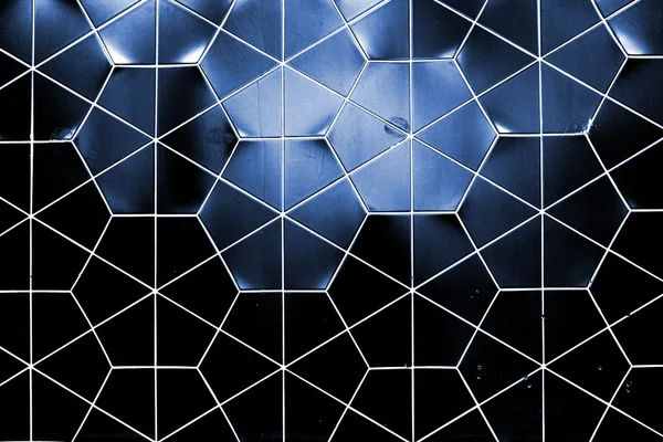 Hexagonal ceramic wall — Stock Photo, Image