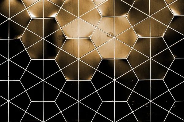 Parede cerâmica hexagonal — Fotografia de Stock
