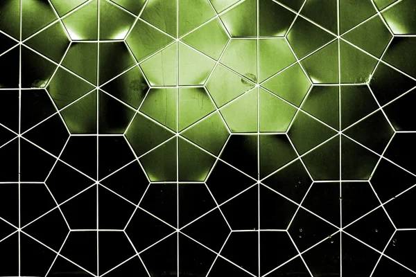 Hexagonal ceramic wall — Stock Photo, Image