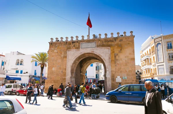 Bab Al Bhar in Tunis, Tunisia — Stock Photo, Image