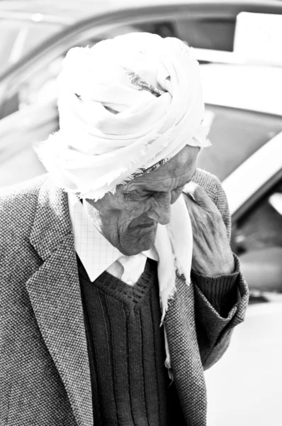 Tunis Tunisia April 2014 Portrait Old Unidentified Tunisian Man Wearing — Stock Photo, Image