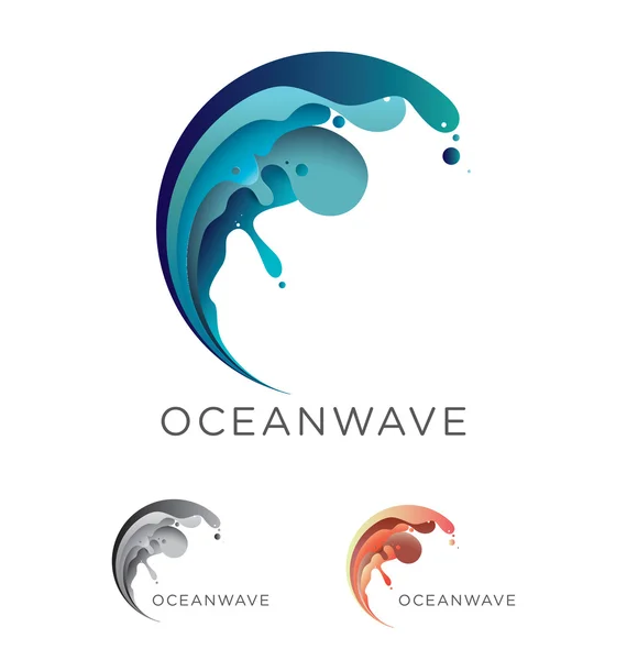 Ocean wave — Stock Vector