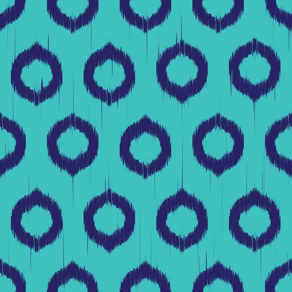 Patrón ikat sin costura vectorial — Vector de stock