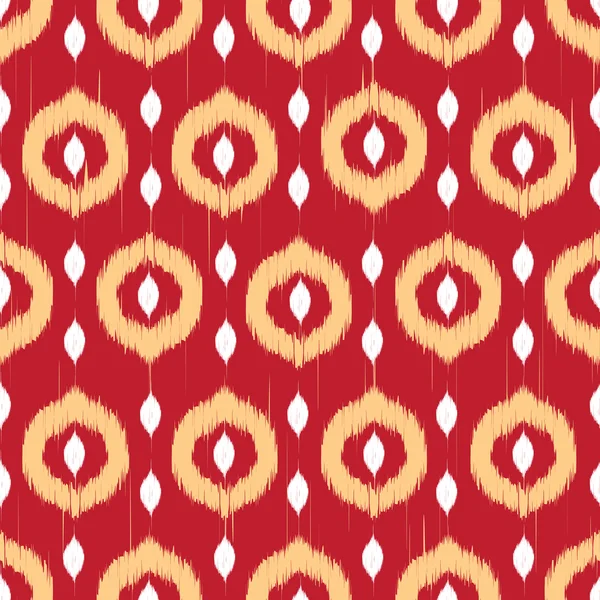 Vector seamless ikat pattern — Stock Vector