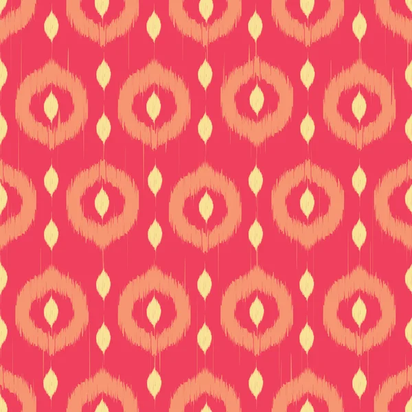 Vector naadloze ikat patroon — Stockvector