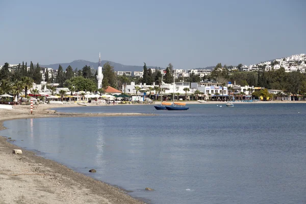 Vedere din orașul Bodrum situat pe coasta Mării Egee a Turciei — Fotografie, imagine de stoc