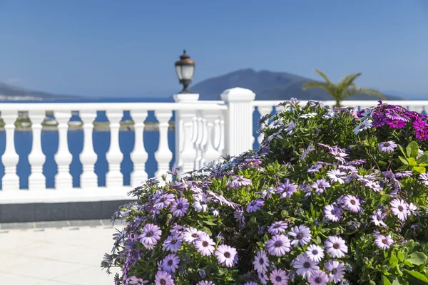 Vista da cidade de Bodrum localizada na costa do mar Egeu da Turquia — Fotografia de Stock