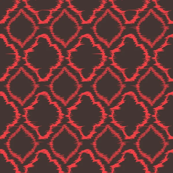 Ikat design de padrão sem costura — Vetor de Stock