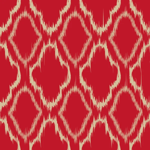 Ikat conception de modèle sans couture — Image vectorielle