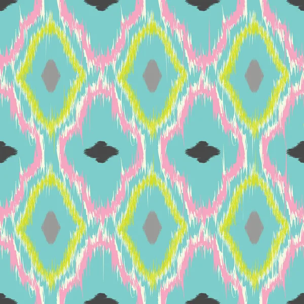 Ikat seamless pattern design — Stockvector