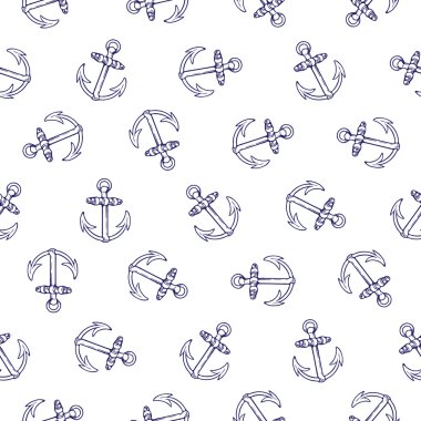 Anchor seamless pattern clipart