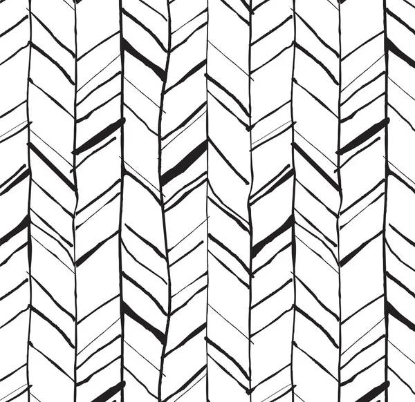 Hand drawn herringbone pattern — Stock Vector