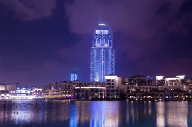 View of Emaar district, downtown Dubai, UAE clipart