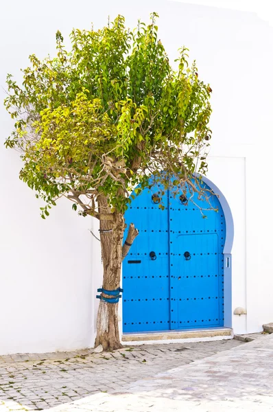 Architectural detail view of traditional Tunisian architecture — Stock Photo, Image