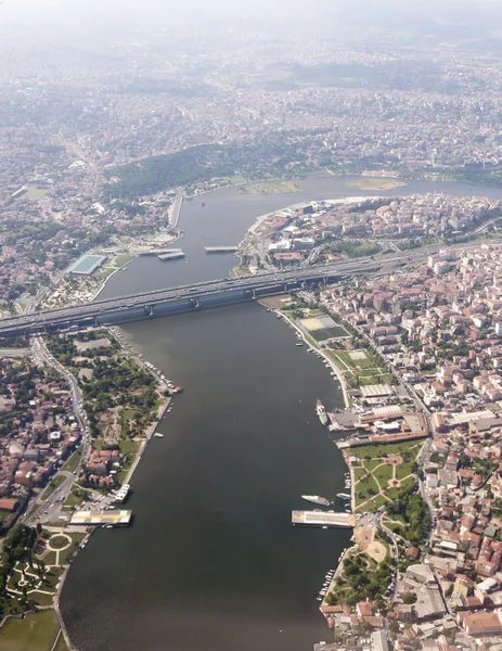 Vista aérea do lado europeu de Istambul, Turquia — Fotografia de Stock