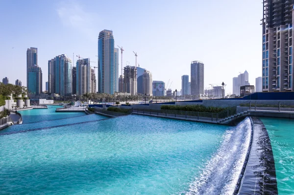 View of Emaar district, downtown Dubai, UAE — Stock Photo, Image