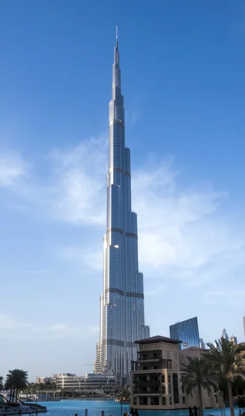 Weergave van Emaar district, centrum van Dubai, Verenigde Arabische Emiraten — Stockfoto