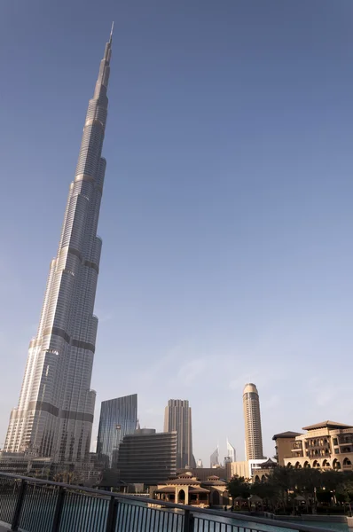 Pohled na Emaar okres, downtown Dubai, Spojené arabské emiráty — Stock fotografie