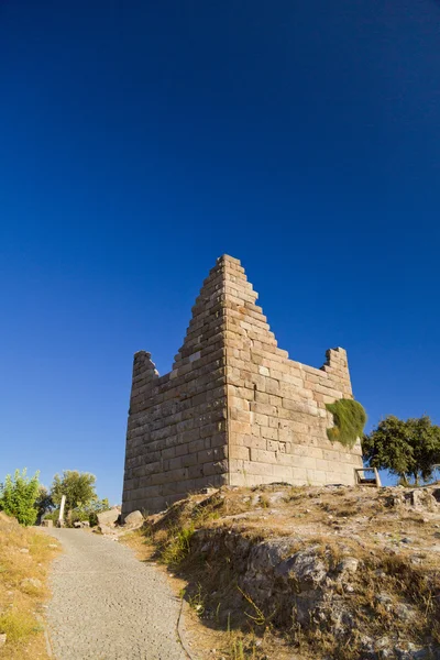 Ancient structure of the historical Myndos gate between Gumbet and Bodrum center, Bodrum Turkey — Stock Photo, Image