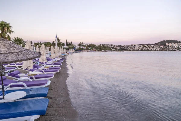 Bodrum şehir Türkiye'nin Ege kıyı şeridi üzerinde yer görünümünü — Stok fotoğraf