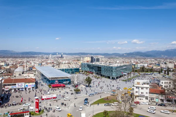 View from Kent Meydani, the shopping center in central district of Bursa, Marmara, Turkey — Stock Photo, Image