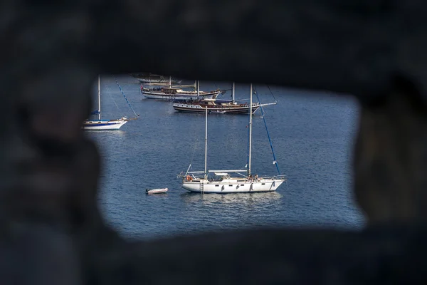 Bodrum Turquia Abril 2016 Vista Cidade Costeira Bodrum Popular Cidade — Fotografia de Stock