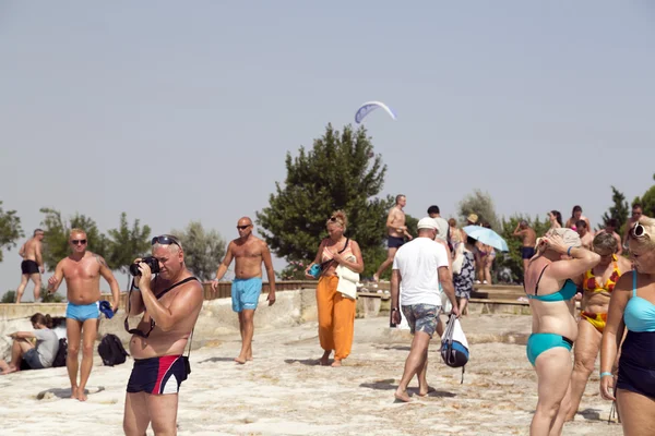 Pamukkale natural travertines, Turkey — Stock fotografie