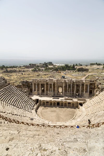 Hierapolis, Pamukkale, Denizli, Türkiye'de bulunan antik sitesinde kalıntıları — Stok fotoğraf